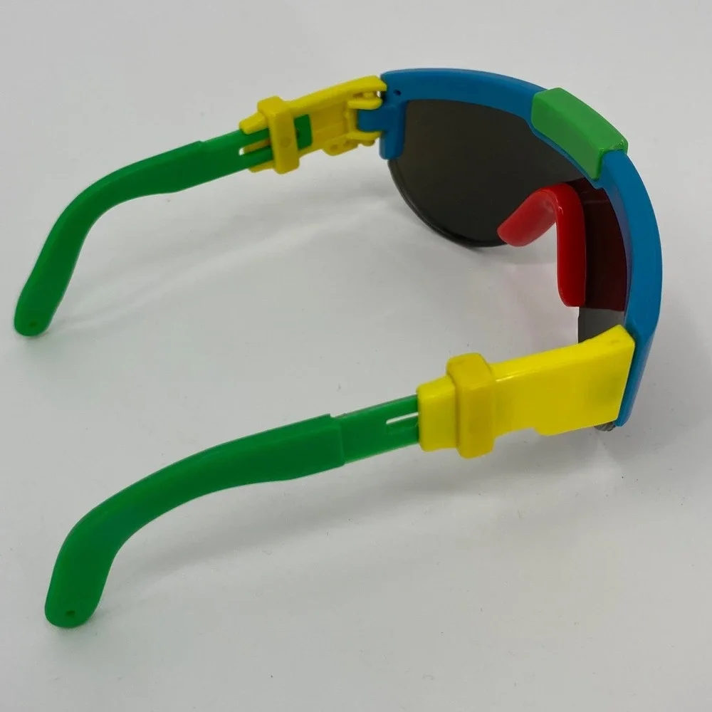 Vintage‎ Playskool Kids Sunglasses 90s Retro Color Block Shield Shades RARE FIND